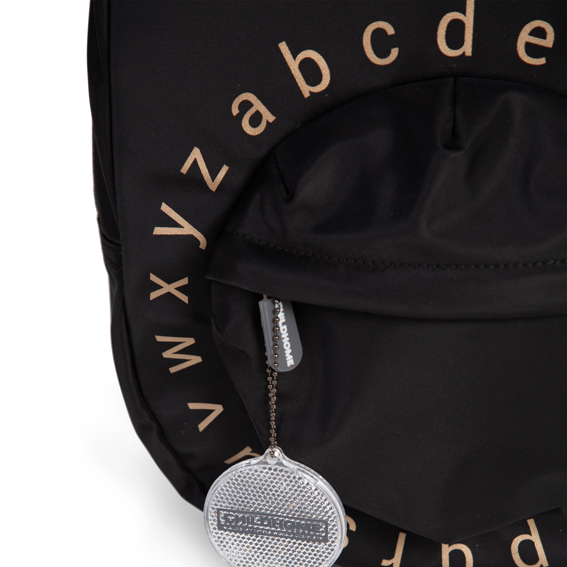 Childhome Plecak Dziecięcy ABC Czarno-Złoty | 3+ lat