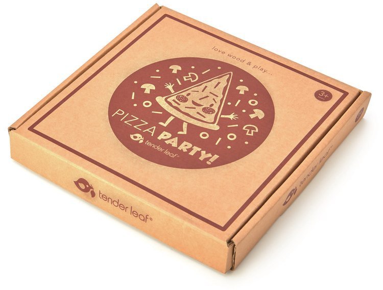 Tender Leaf Toys Drewniana Pizza z Dodatkami 3+ | 12 elementów
