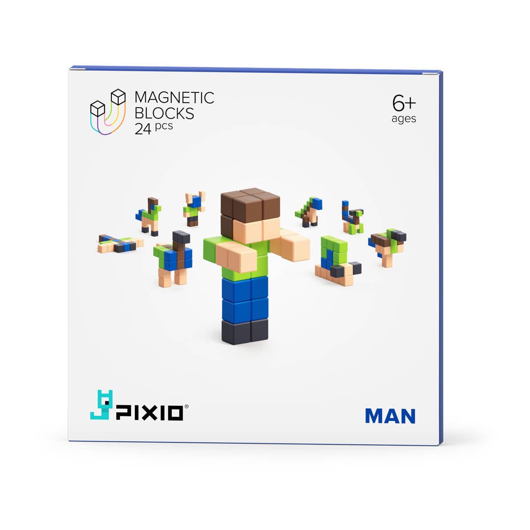 Pixio Klocki Magnetyczne 24 Man Story Series 6+