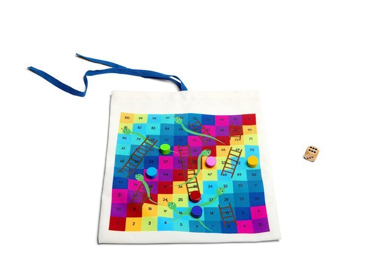 BS Toys Podróżna Gra 2w1 Chińczyk Drabinka 4+