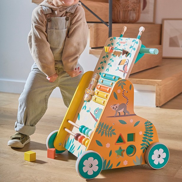 Janod Pchacz Edukacyjny Tropik 12m+