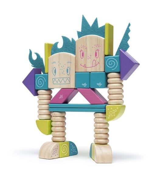 Tegu Klocki Magnetyczne STICKY MONSTERS Beans & Tumtum 1+