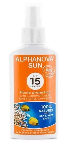 Alphanova Sun Bio Spray Przeciwsłoneczny SPF15 125ml
