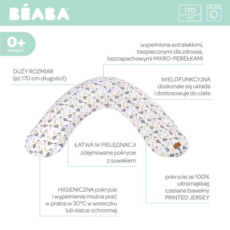 Beaba Poduszka Rogal Ciążowa i do Karmienia Big Flopsy 1+