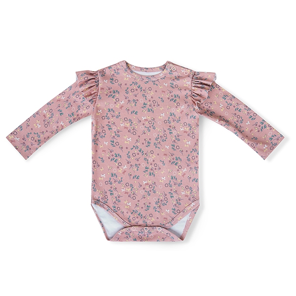 Body niemowlęce Flora 68/74 - Bawełna Organic 3-6m