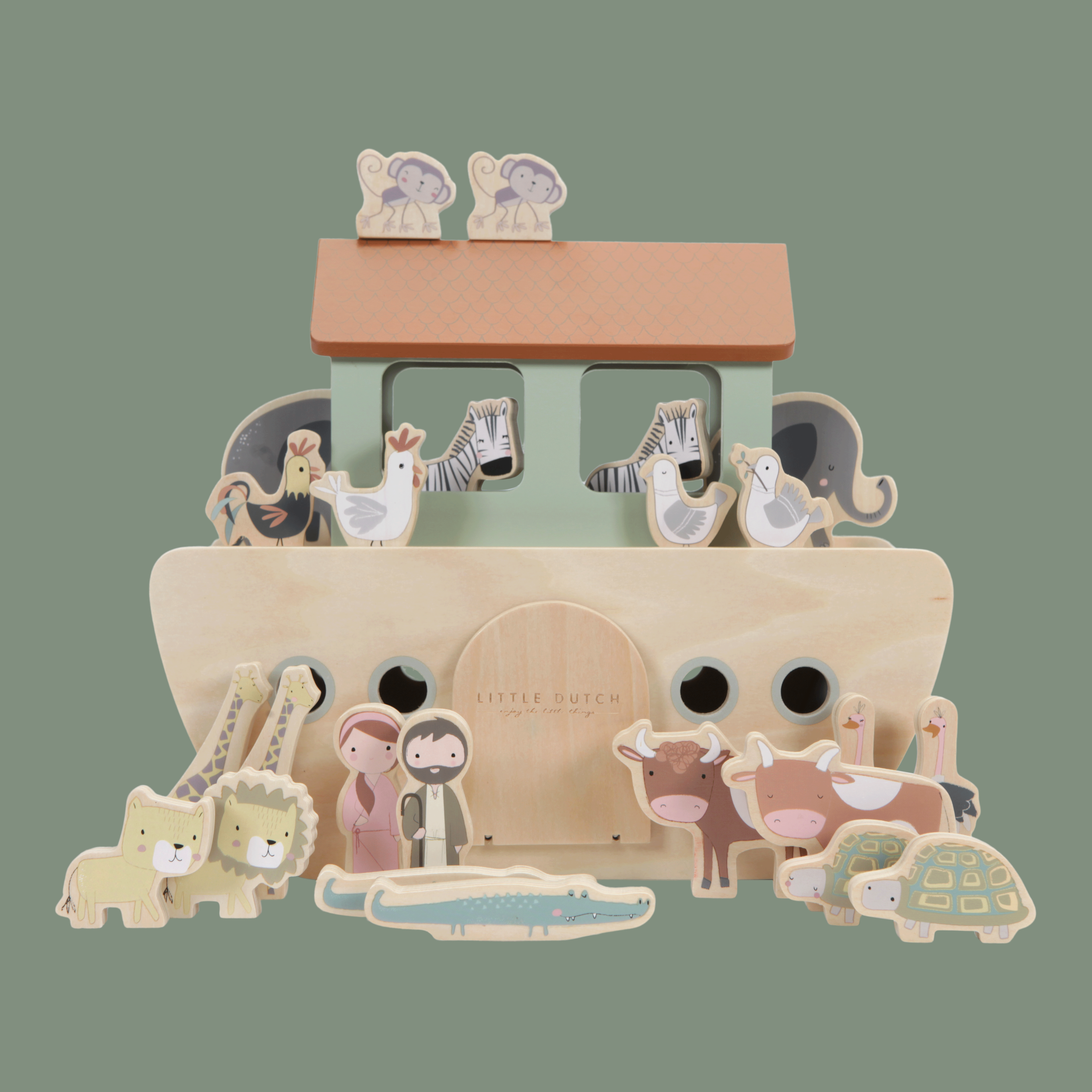 Little Dutch Arka Noego Drewniana z Figurkami 12+ m
