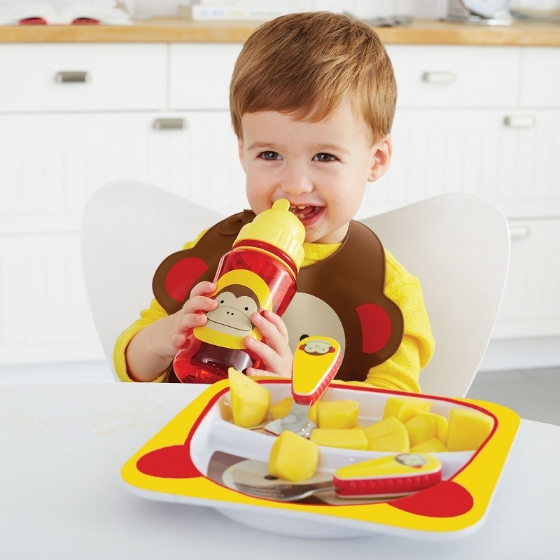 Skip Hop Śliniak Silikonowy Zoo Małpa 6m+