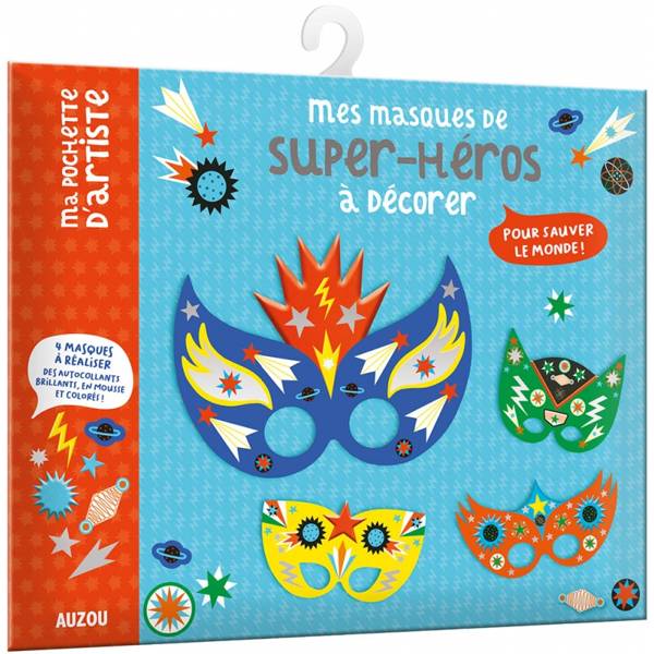 Auzou Maski do Zdobienia Superbohaterowie 7+ | Zestaw DIY