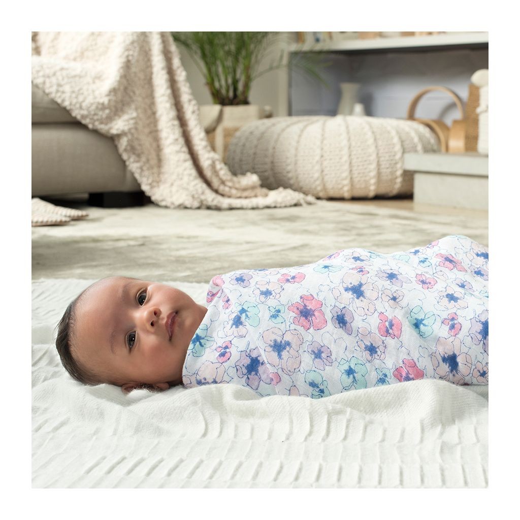 Aden & Anais, Otulacz muślinowy trail blooms flora