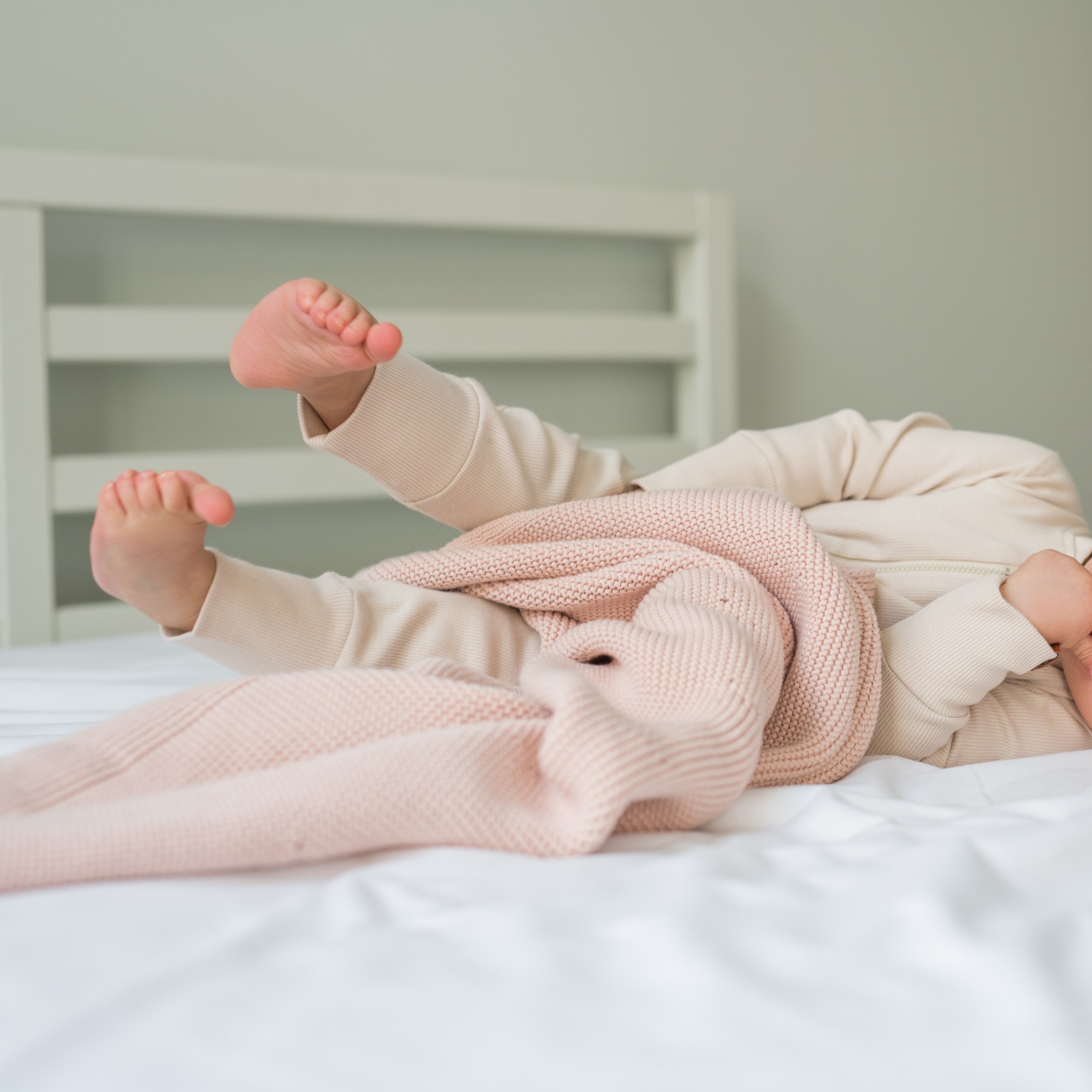 Poofi Kocyk bawełniany Paris brzoskwiniowy 80x100cm