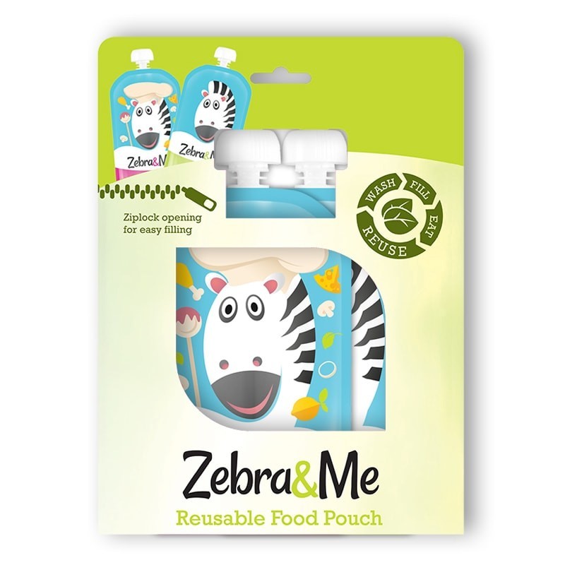 Zebra & Me Saszetki do karmienia CHEF 2 szt. 6m+