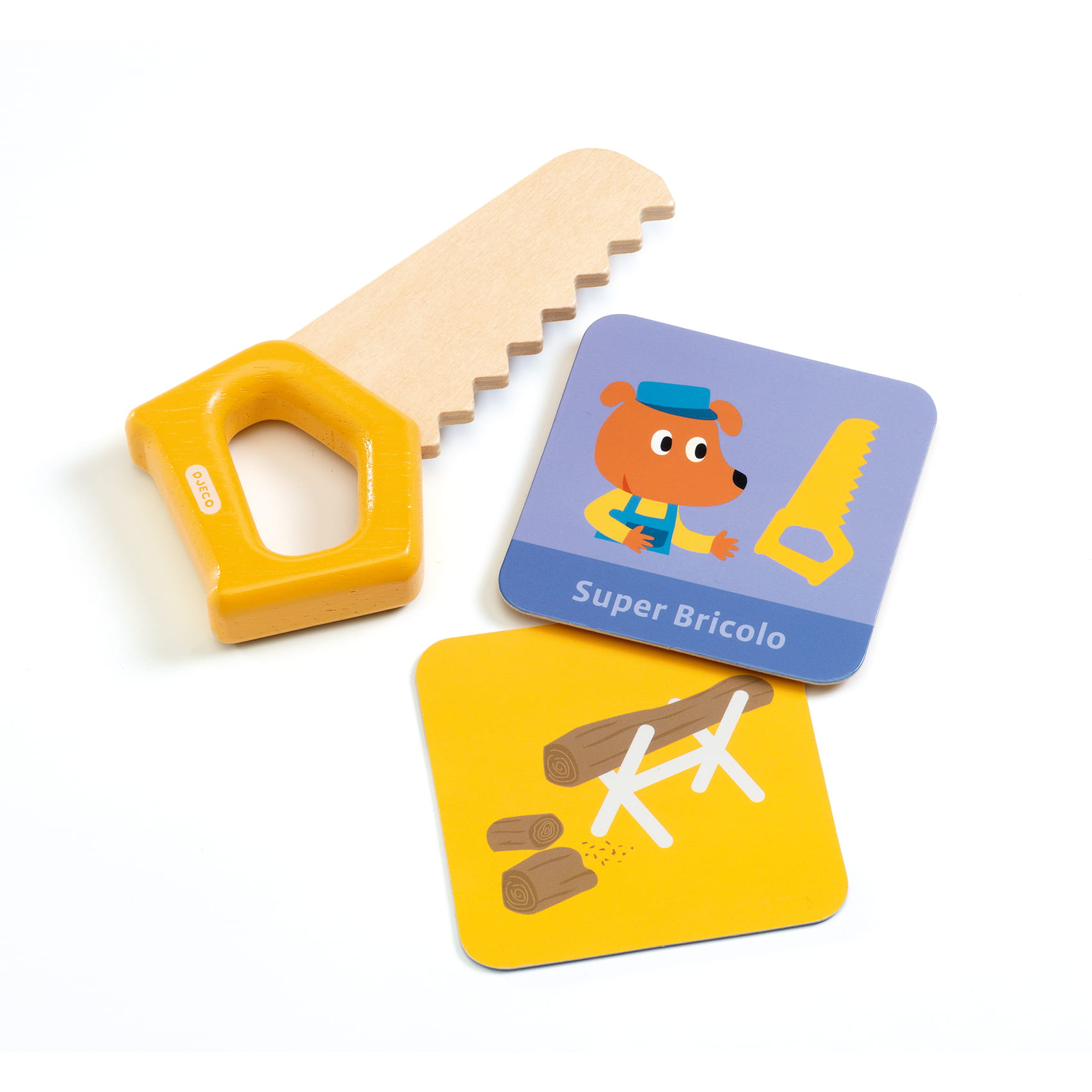 Djeco Drewniany Zestaw Narzędzi Super Bricolo 3+