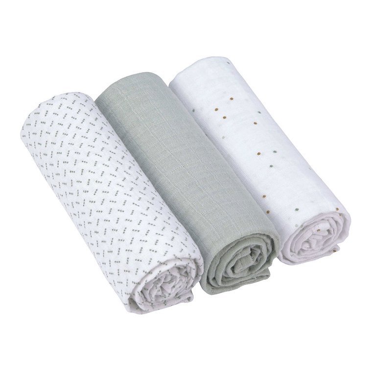 Lassig Otulacz Muślinowy 85x85cm Zestaw 3 szt. 0+ About Friends