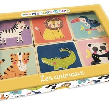 Auzou Drewniane Memory Zwierzęta 2+ | Edukacja