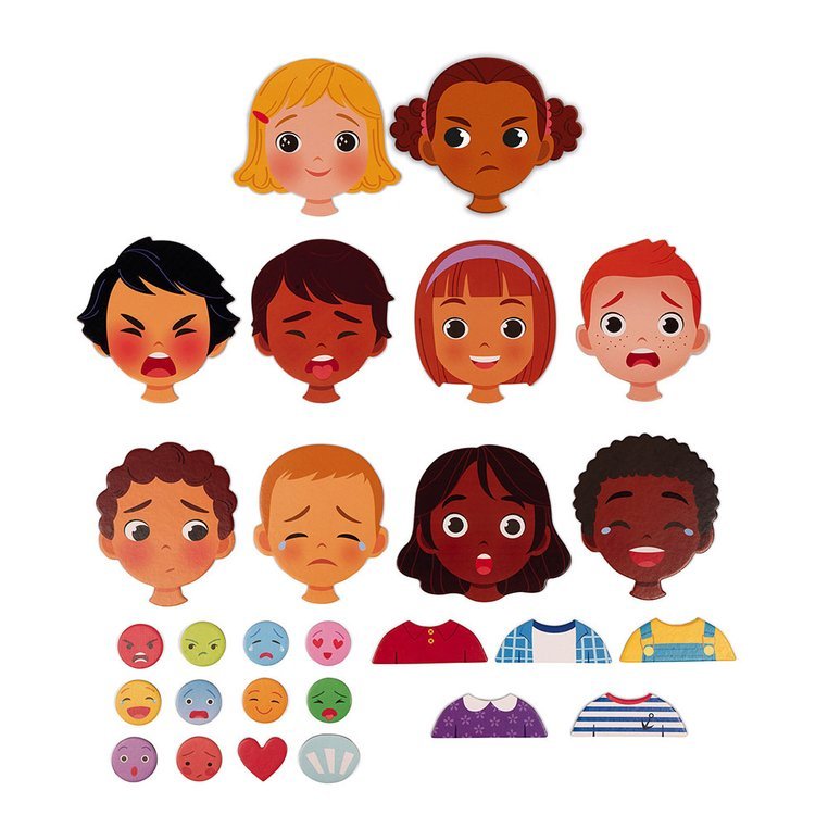 Janod Magnetyczna Układanka Emocje 3+