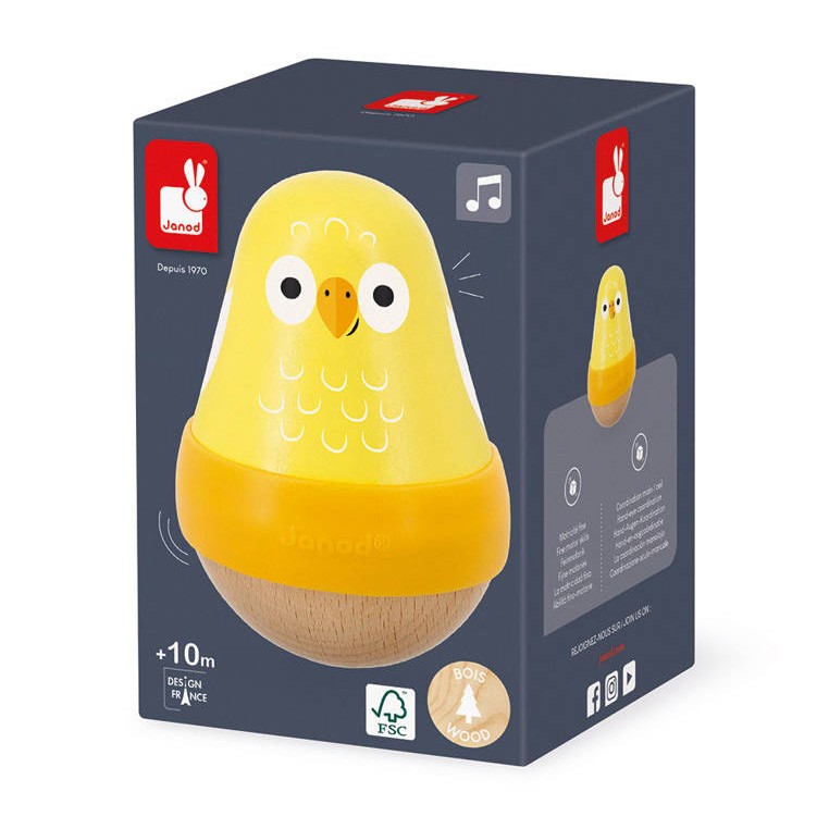 Janod Wańka-wstańka Ptaszek Tropik Dzwonek 10m+