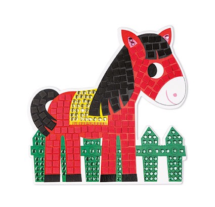 Janod Zestaw Artystyczny Mozaika Dzień na Farmie 4+