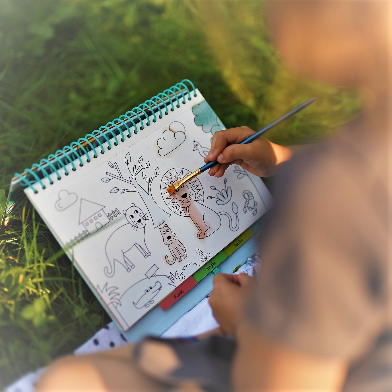 Auzou Kolorowanka Wodna Dzikie Zwierzątka 3+