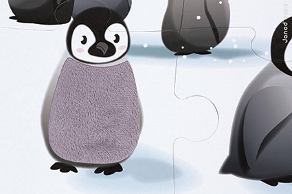 Janod Puzzle Sensoryczne Lodowa Kraina 20el 3+