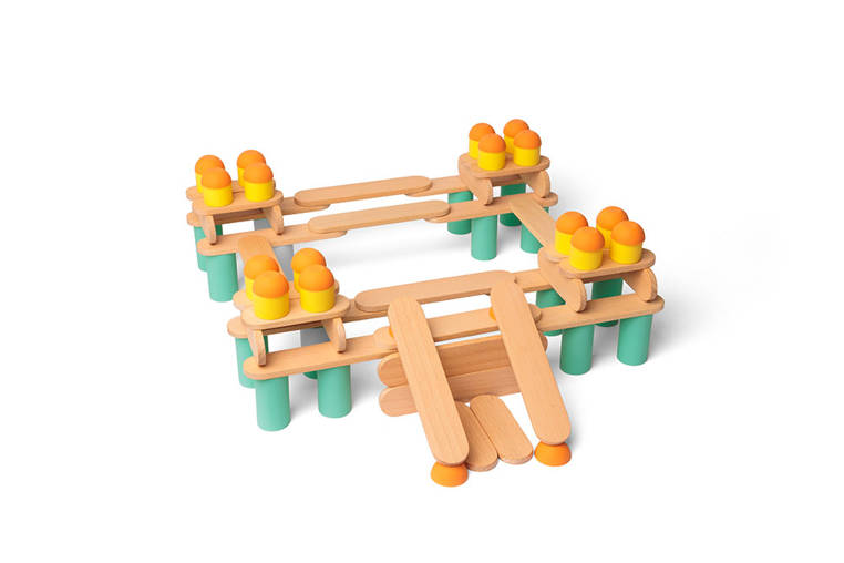 Oppi, Kreatywny Zestaw Konstrukcyjny Stix 108 el. 