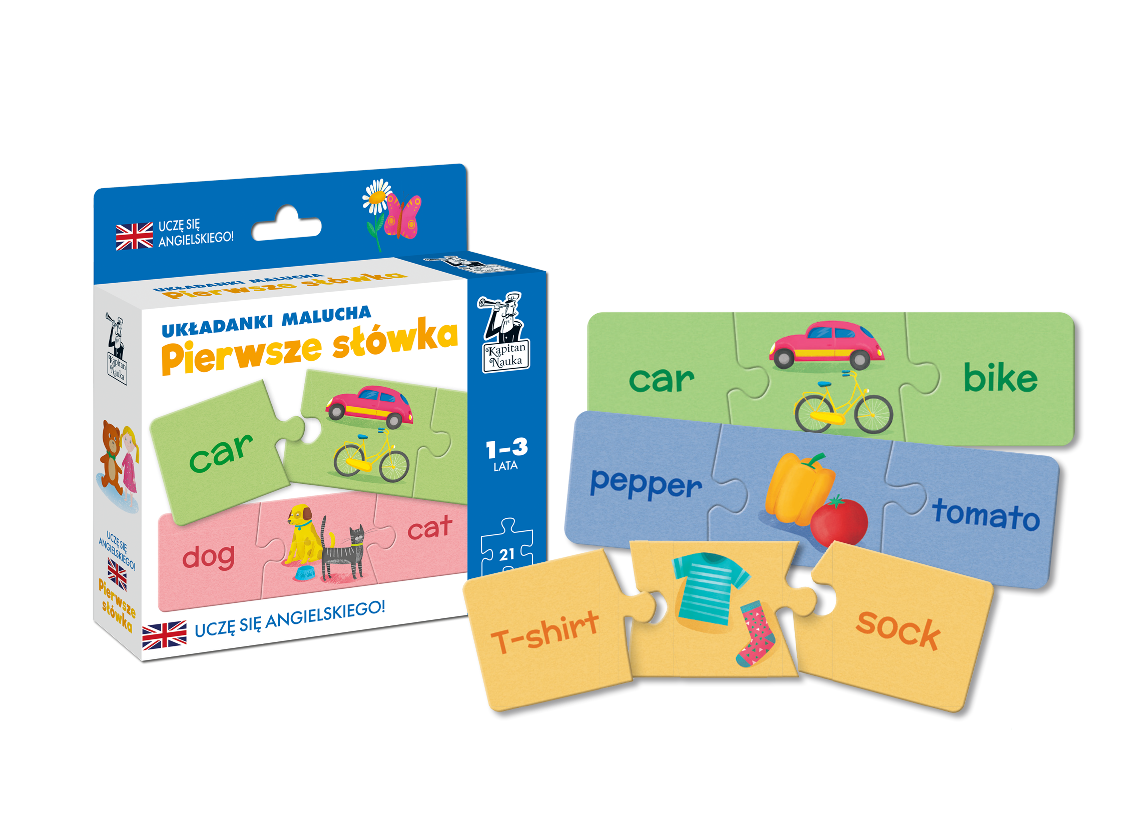 Edgard Układanki Malucha Angielski Pierwsze Słówka 1-3l