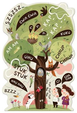 Puzzle Pucio Co słychać? 12 elementów 2+