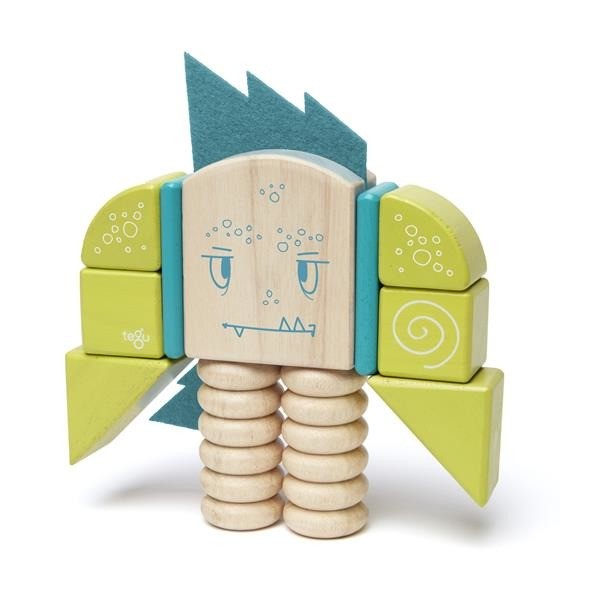 Tegu Drewniane Klocki Magnetyczne STICKY MONSTERS Zip Zap 1+