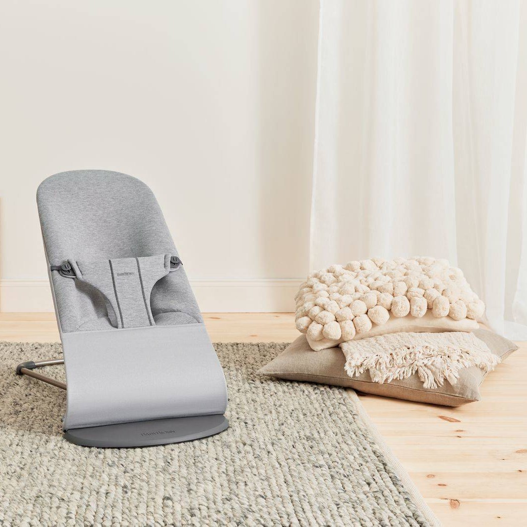 BabyBjorn Leżaczek Bliss 3D Jersey Jasny Szary + Pokrowiec