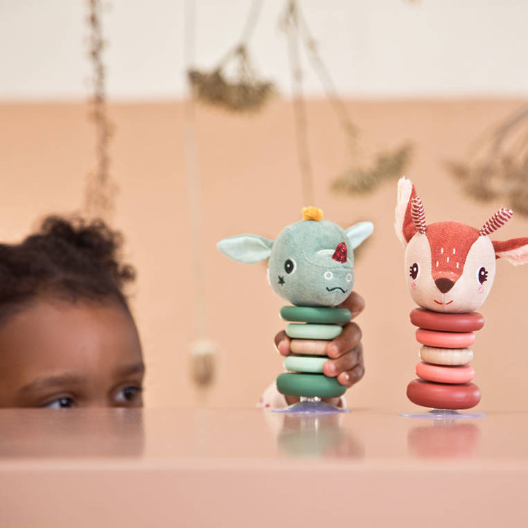 Lilliputiens Grzechotka Smok Joe z przyssawką 6m+