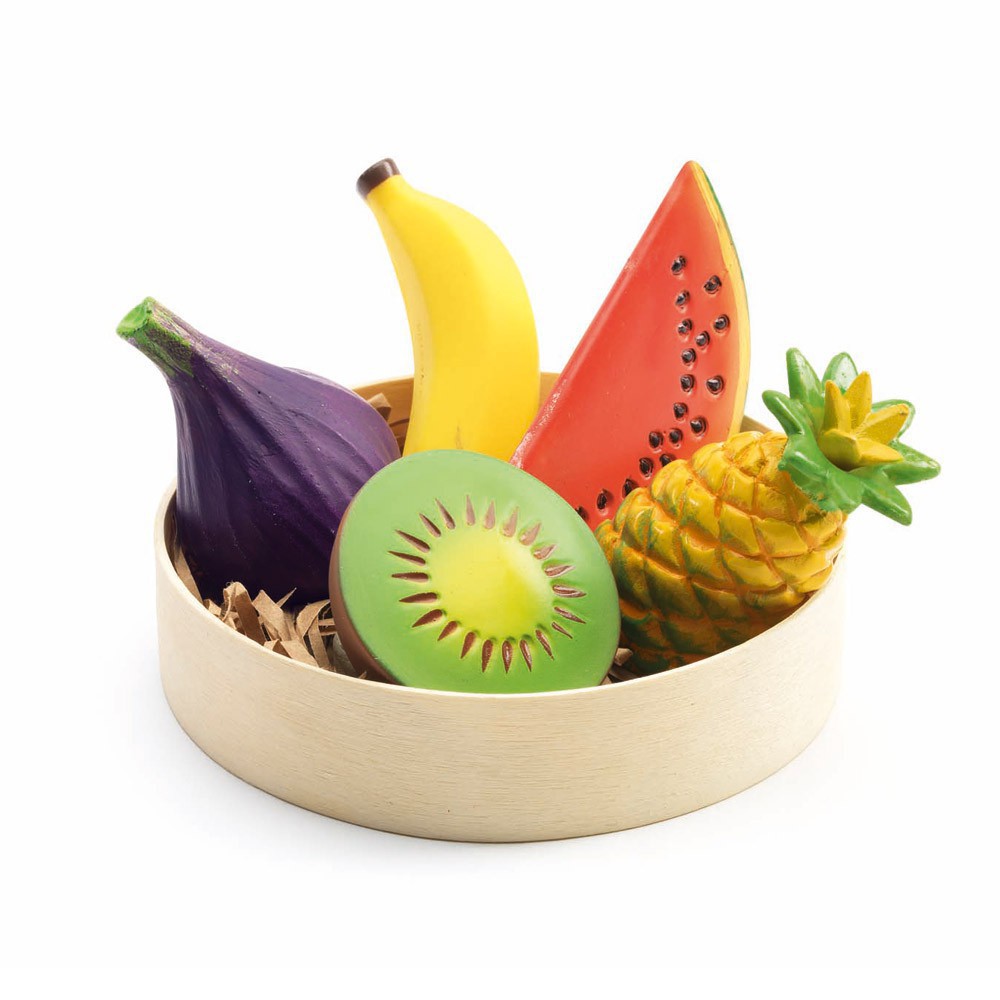 Djeco Gumowe Owoce Egzotyczne 6el 18m+