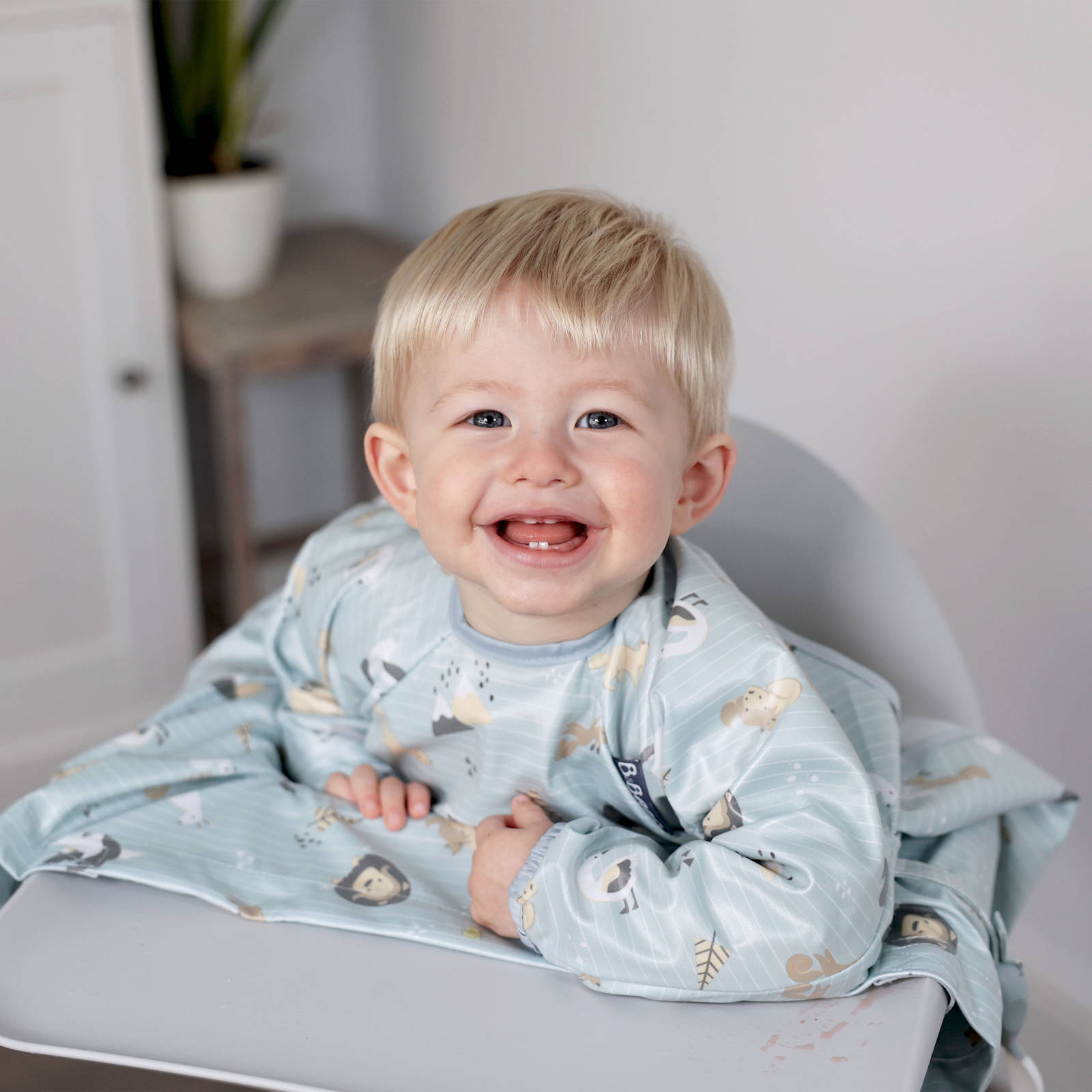 BIBaDO, Wodoodporny śliniak z długim rękawem BLW Arctic