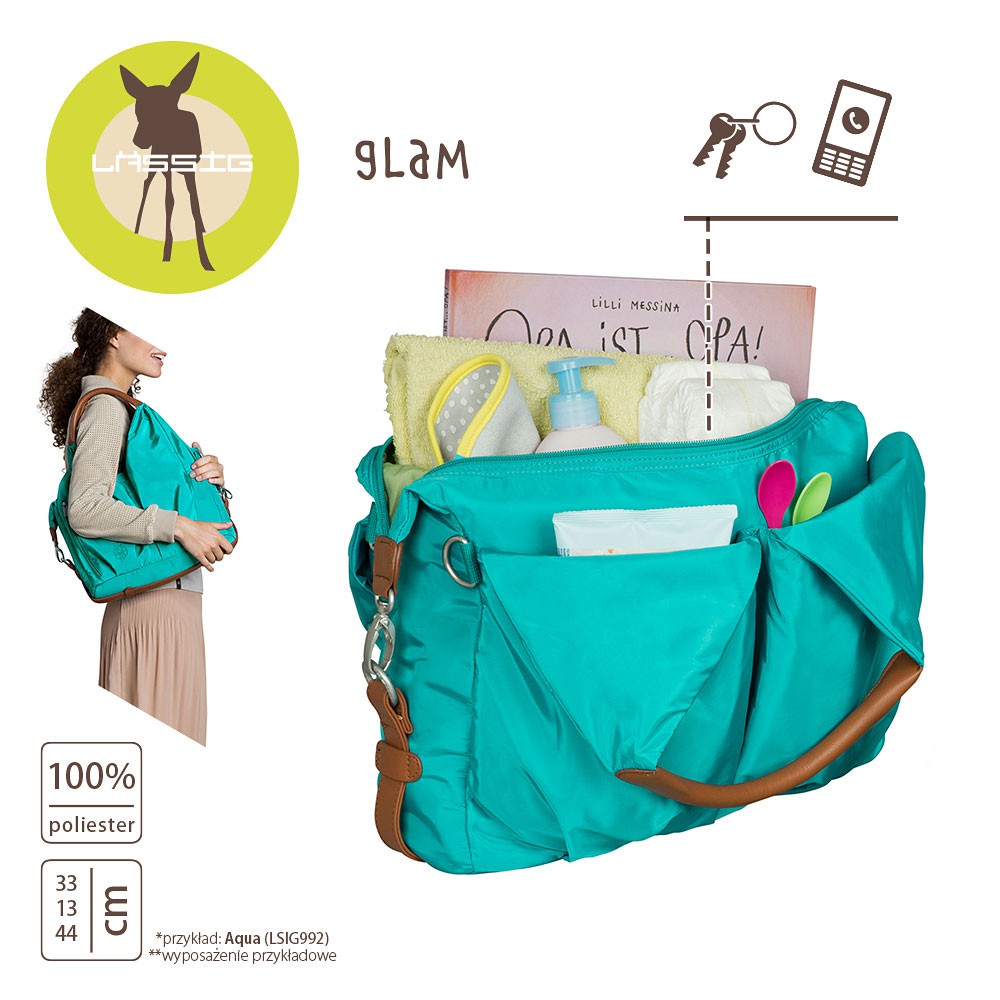 Lassig Torba dla Mamy Glam Label Signature Navy