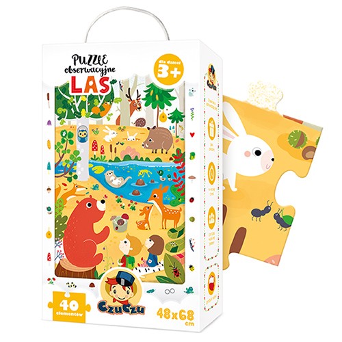 Czuczu Puzzle obserwacyjne las 40el 3+