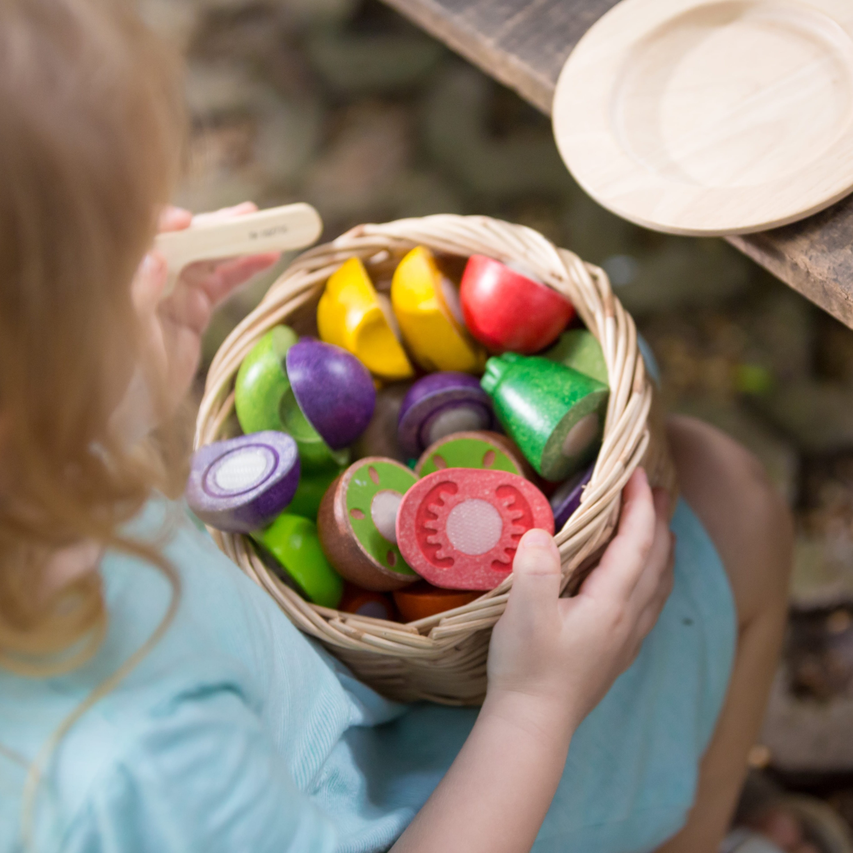 Plan Toys Warzywa i Owoce na Tacy 18m+