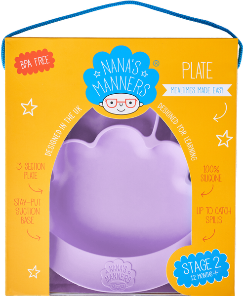 Nana's Manners Talerz Silikonowy Przyssawka 1+