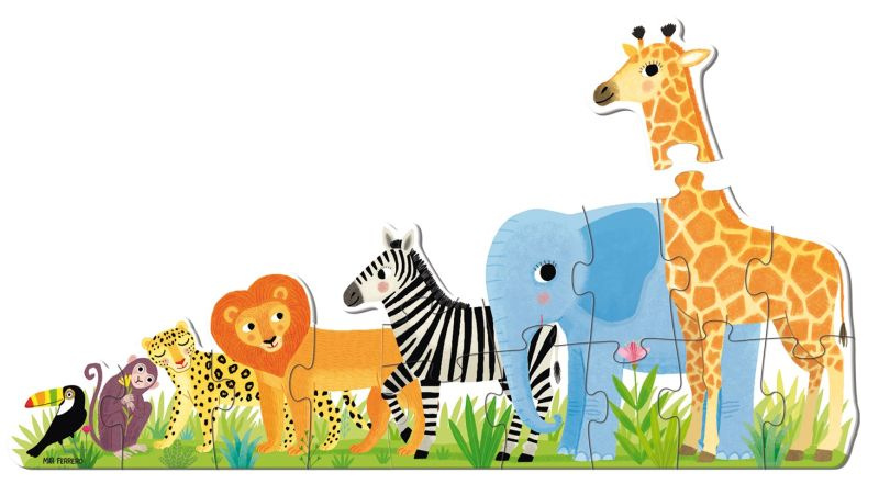 Puzzle dla dzieci XXL Dżungla Goula