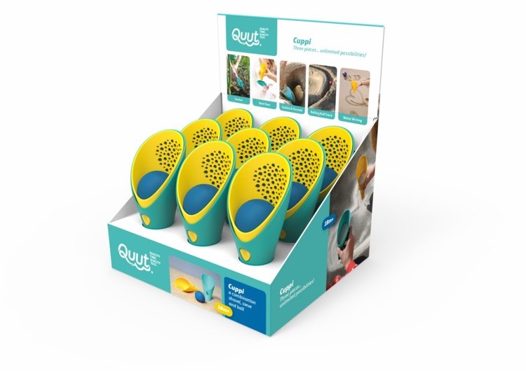 QUUT Zestaw 2 łopatek z piłeczką Cuppi 12m+