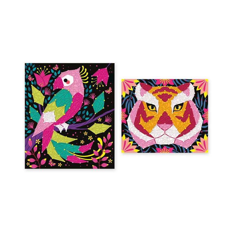 Janod Zestaw Kreatywny String Art Zwierzęta 8+