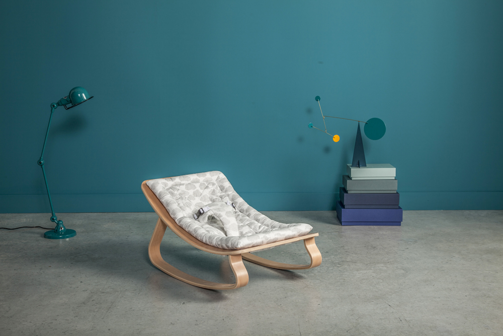 Charlie Crane Leżaczek Levo buk Moumout Cloud 0+