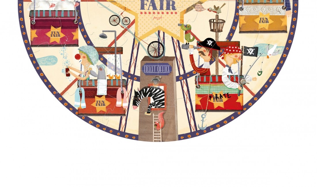 Londji Puzzle Okrągłe Fun Fair 36 elementów 3+