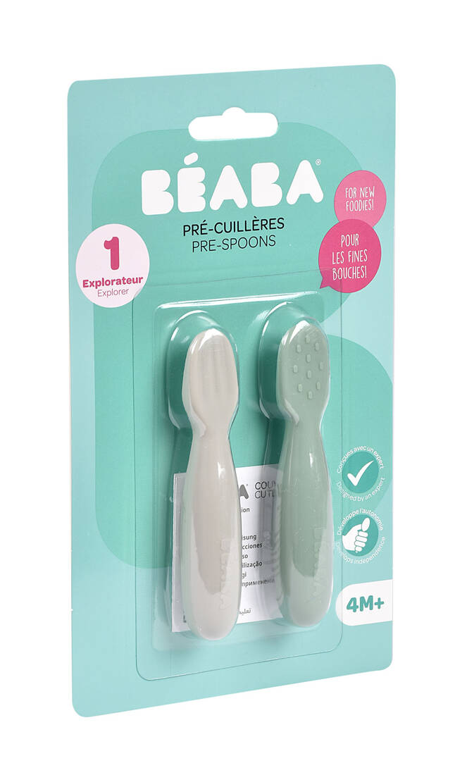 Beaba Łyżeczki-Gryzaki Silikonowe 2 szt. 4m+