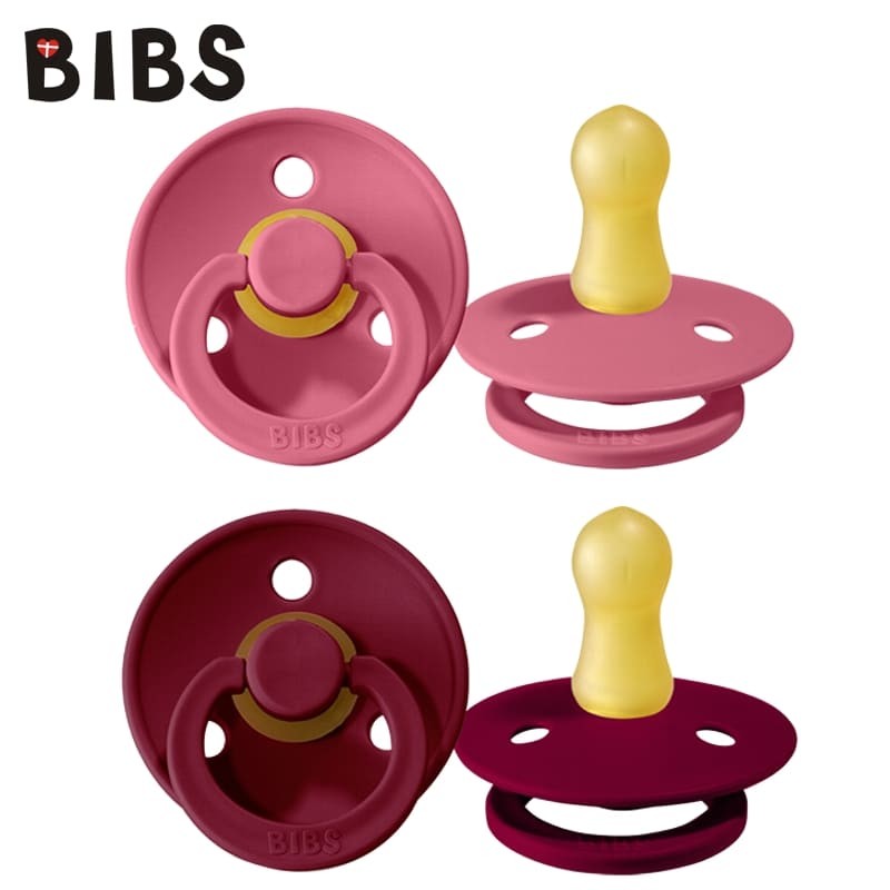 BIBS Smoczek Kauczukowy 2-Pack Coral & Ruby S 0+