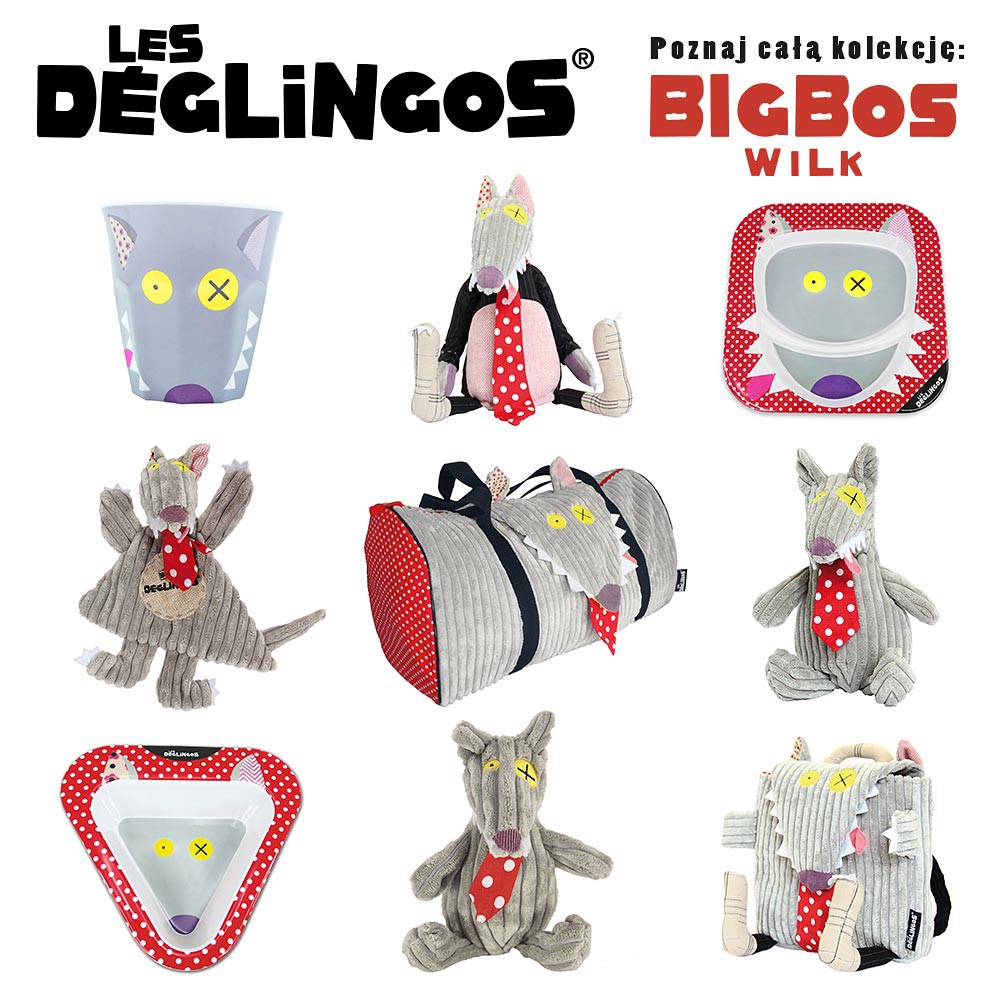 Les Deglingos Kubek Wilk Bigbos Melamina 9cm 1+