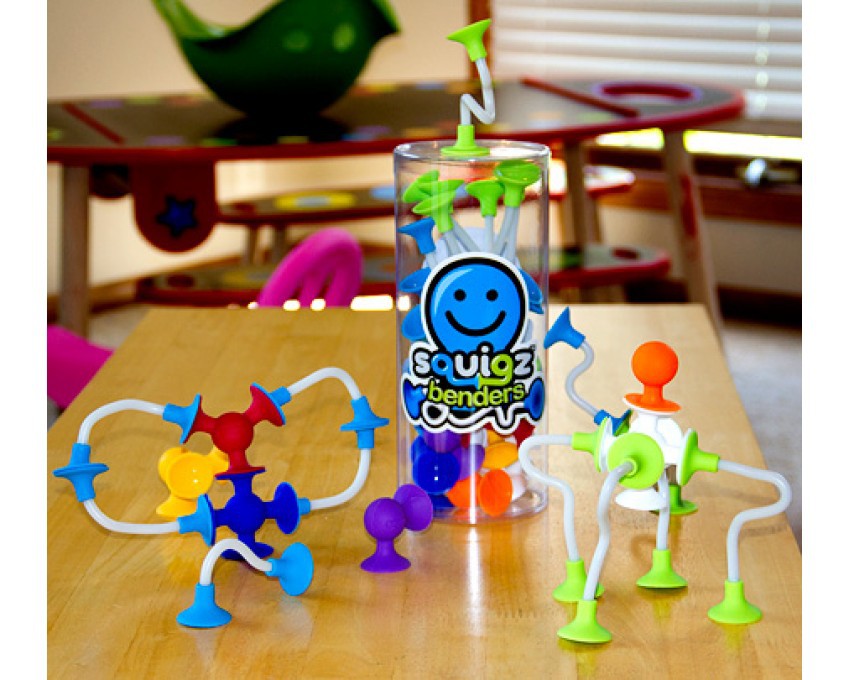 Fat Brain Toys Squigz Benders Mały Zestaw Przyssawki 1+