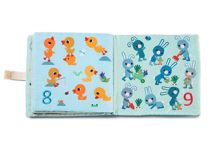 Lilliputiens Książeczka sensoryczna 1, 2, 3... 0+