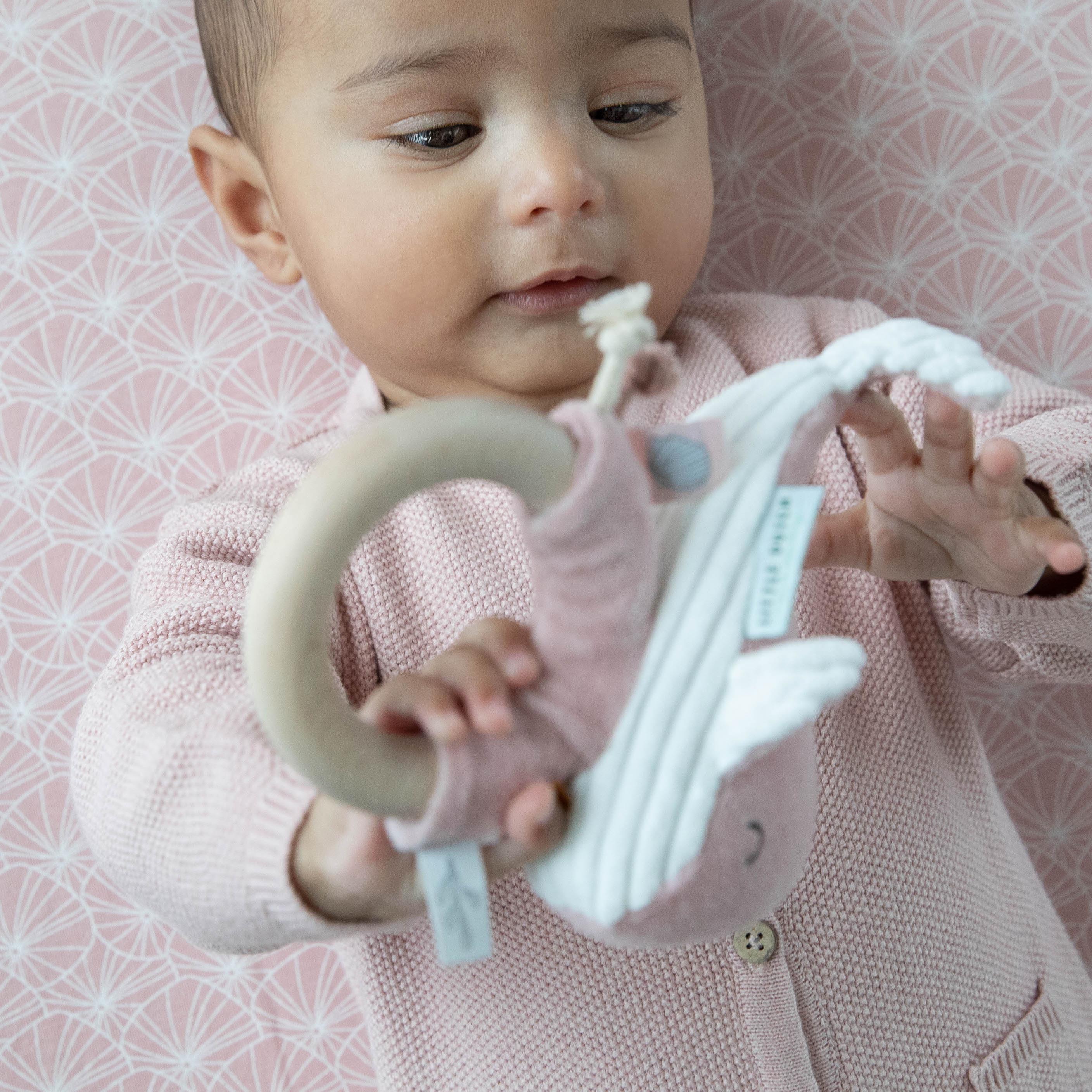 Little Dutch Grzechotka Wieloryb Ocean Róż 0+