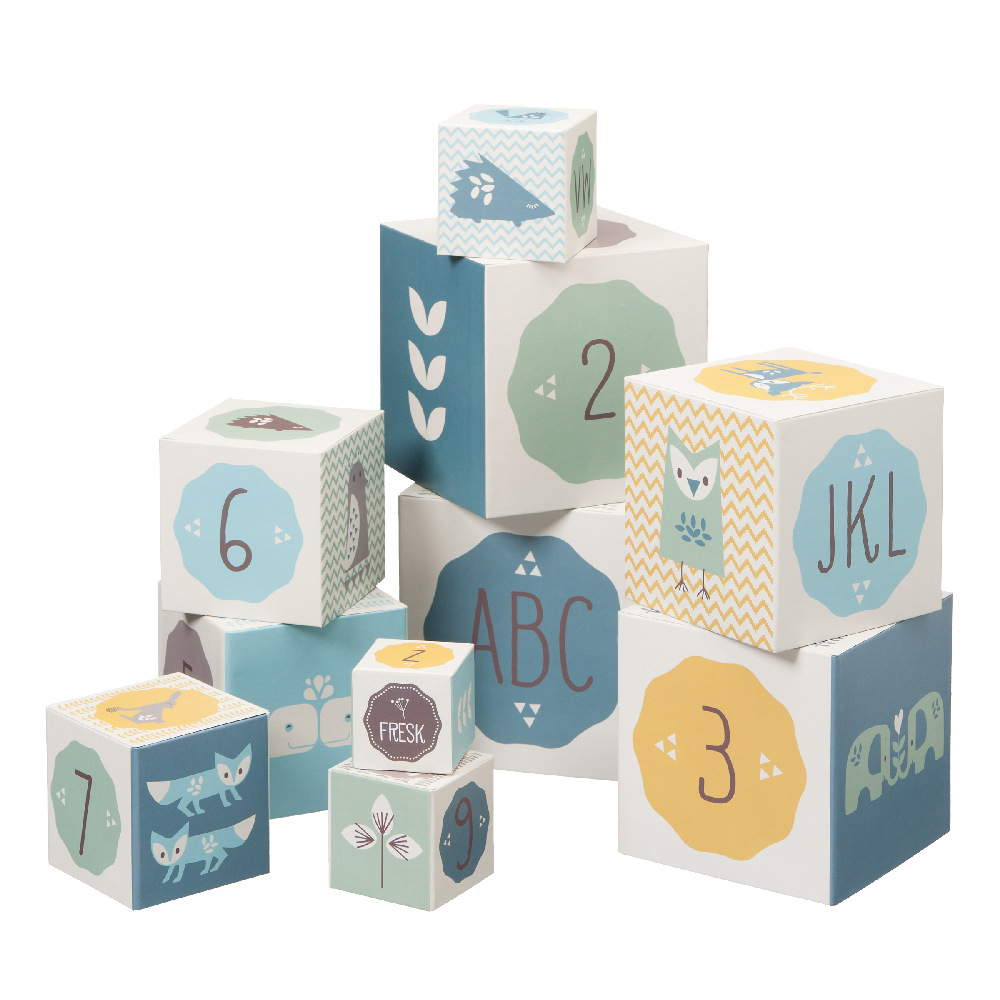 Fresk Klocki Alfabet i Cyfry Boy 1+ 10 el.