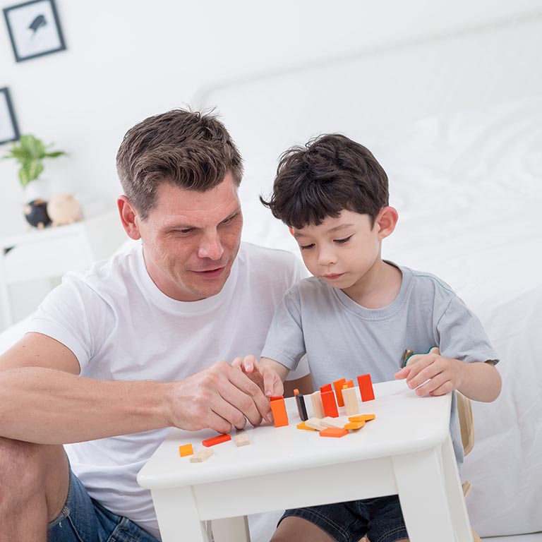 Plan Toys Mini Domino Wyścig Klocków 22el 3+