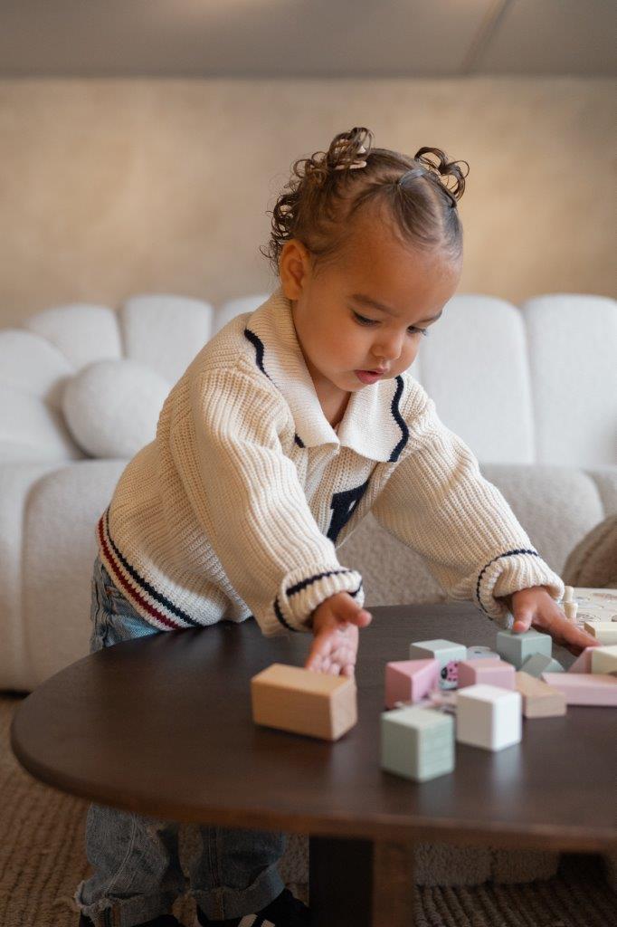 Joueco Drewniane Klocki The Wildies Family 50 el. 12m+