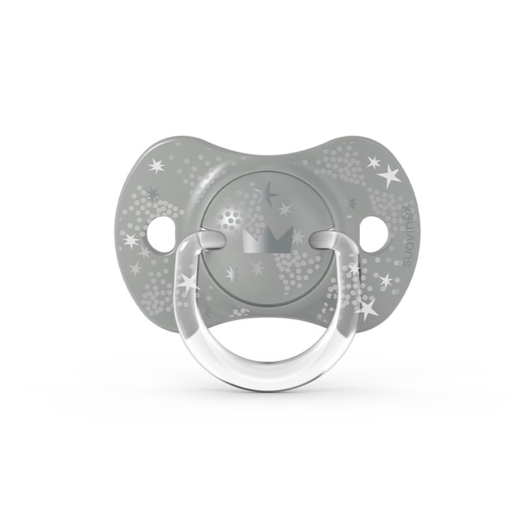 Suavinex Smoczek Fizjologiczny SX PRO +18m Szara Korona